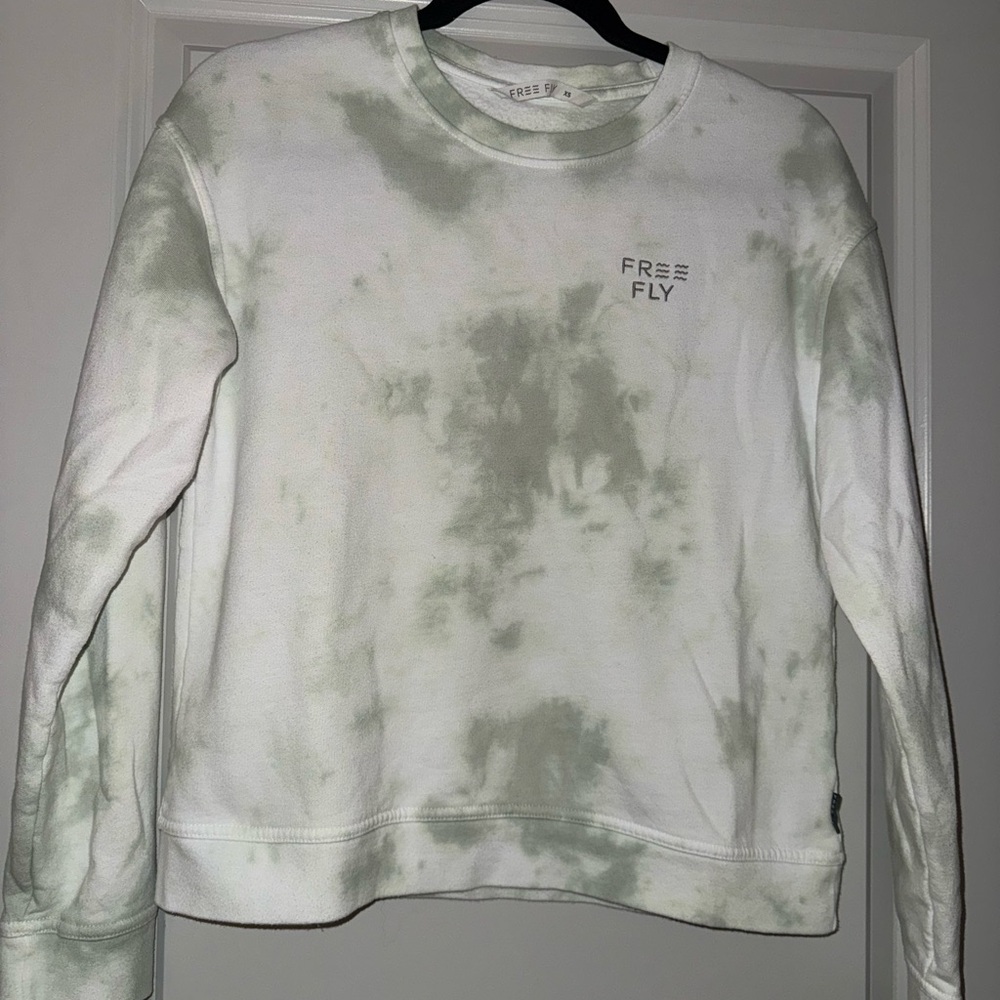 Free Fly Green Tie Die Sweatshirt